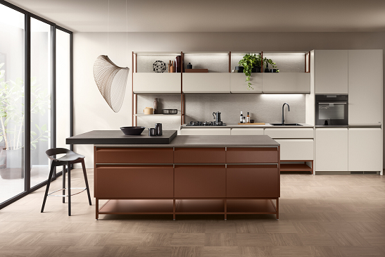 Volume e finiture dal gusto contemporaneo